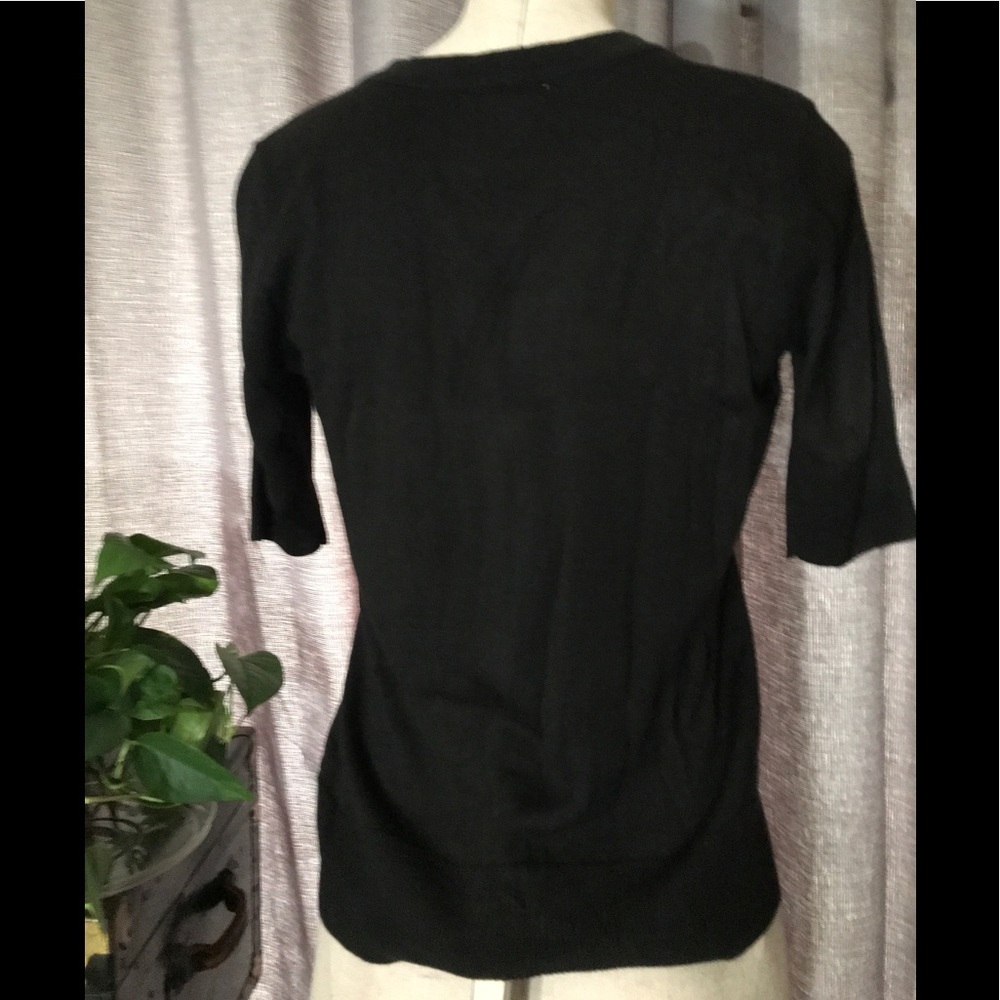 New York & Co. black short sleeve button up XS E - Picture 3 of 5